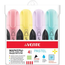 Набор Текстовыделителей 4 цв. deVente Pastel