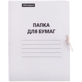 Папка для бумаг с завязками OfficeSpace, картон, 300г/м2,.