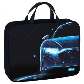 Папка текстильная с ручками 1 отделение, А4 F?rst "Automotive", 350*265*80мм, текстиль, на молнии FT