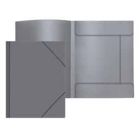 Папка на резинках A4 Attomex серая