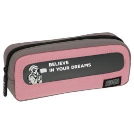 Пенал мягкий с прозрачным окошком, 1 отделение, 205*80*50 F?rst "Pink dreams", текстиль с ПВХ FT-PM
