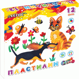 Пластилин 12цв deVENTE Cosmo классический со стеком 240г 8042417