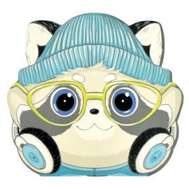 Блокнот 30 л 120х117 мм скоба "Модный енот"