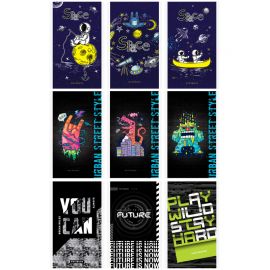 Блокнот А6 48л. на скрепке ArtSpace "Boys trend. Микс" Б6к48_29365