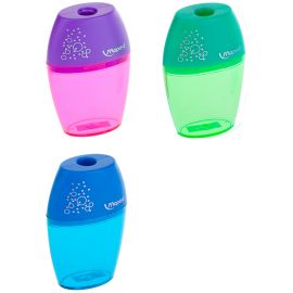Точилка пластиковая Maped "Shaker", 1 отверстие, контейнер, ассорти 534753