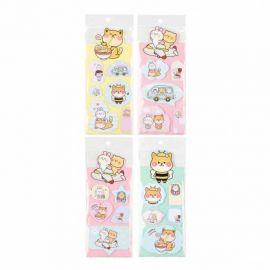 Закладки с/к бумажные 5-6цв*15л Animals ассорти 4 вида КОКОС