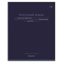 Тетрадь предметная 36 л А5 линия скоба "Цветовой баланс" - Русский язык