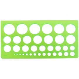 Трафарет окружностей (1-36мм)