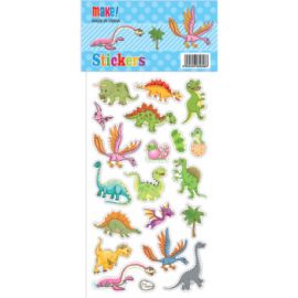 Набор наклеек для творчеcтва 16х9 см "Dinosaurs" deVente