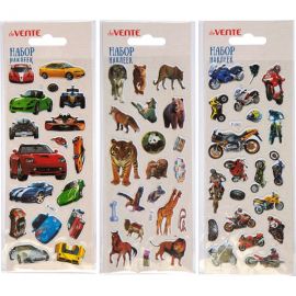 Набор наклеек для творчеcтва 7х17 см объмные многоразовые "Set 1" deVente