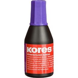 Краска штемпельная фиолетовая 27 мл (водно-масляная основа) Kores