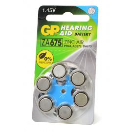 Элемент питания GP Hearing Aid ZA675F-D6 ZA675 BL6