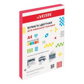 Бумага deVENTE A4 80 г/м2 красный интенсив 100 л/20