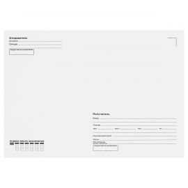 Конверт C4, OfficeSpace, 229*324мм, с подсказом, б/окна, отр. лента, внутренняя запечатка С4.250.2з