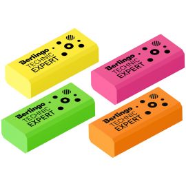 Ластик Berlingo "Technic Expert", прямоугольный, цвета ассорти, 40*18*11мм BLc_00540