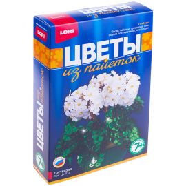 Набор для дет.творчества Цветы из пайеток "Гортензия",LORI