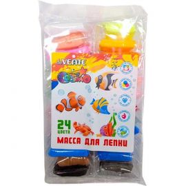 Масса для лепки 24 цвета 240 г. с аксессуарами для моделирования deVENTE/36