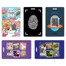 Обложка-карман для карты, пропуска, проездного OfficeSpace "Have Fun", 95*65мм, ПВХ, ассорти PC_5424