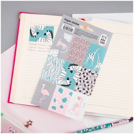 Наклейки бумажные MESHU "Nature pattern", 12*21см, 9 наклеек, европодвес MS_41625