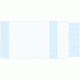 Обложка 260х490 мм для учебников и тетрадей универсальная прозрачная 110 мкм