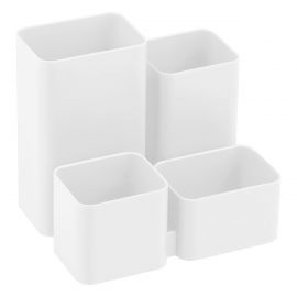 Настольная подставка СТАММ "Юниор", пластиковая, белая ОР-30577