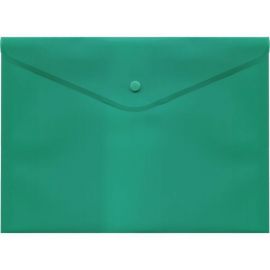 Папка с кнопкой А3 deVENTE полупрозрачная зеленая/10/100