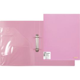 Папка на 2 кольцах 35 мм A4 deVENTE Pastel розовая/24/96