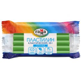 Пластилин Гамма "Классический", салатовый, 50 г