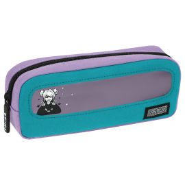 Пенал мягкий с прозрачным окошком, 1 отделение, 205*80*50 F?rst "Cool girl", текстиль с ПВХ FT-PM-04
