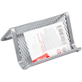 Подставка для визиток настольная Berlingo "Steel&Style", металлическая, серебристая BMs_41151