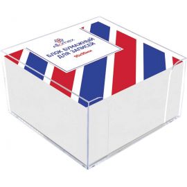 Подставка с бумагой белой 90х90х50 мм Attomex