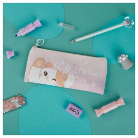 Пенал мягкий 200*100 MESHU "Meow", искусственная кожа MS_57856