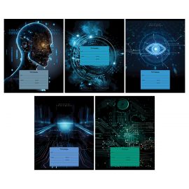 Тетрадь 12л., клетка BG "Искусственный интеллект", эконом Т5ск12 57341