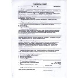 Трудовой договор "ЧП" (двухсторонний)