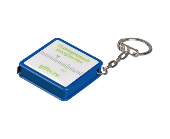 Брелок Molti "Square", с рулеткой 1м, синий 17,4