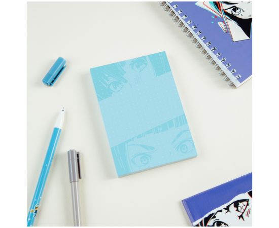 Блок для записей MESHU 8,8*12,5см, 100л.,"Kawaii", на склейке MS_46561