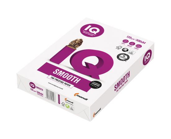 Бумага IQ "Smooth" А4, 120г/м2, 500л.
