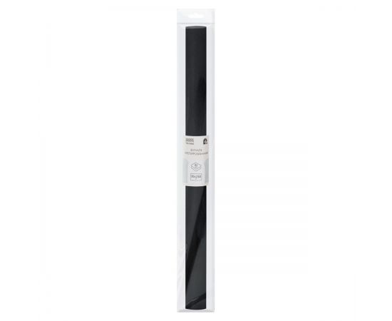 Бумага крепированная ТРИ СОВЫ, 50*250см, 32г/м2, черная, в рулоне, пакет с европодвесом CR_43993