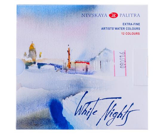 Акварель"Белые ночи" худ. 12цв. пластик