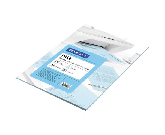 Бумага А4 OfficeSpace, pale, 80 г/м2, 50 листов, голубая