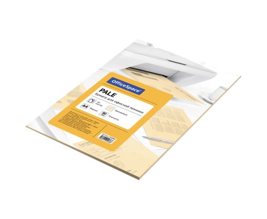 Бумага А4 OfficeSpace, pale, 80 г/м2, 50 листов, оранжевый