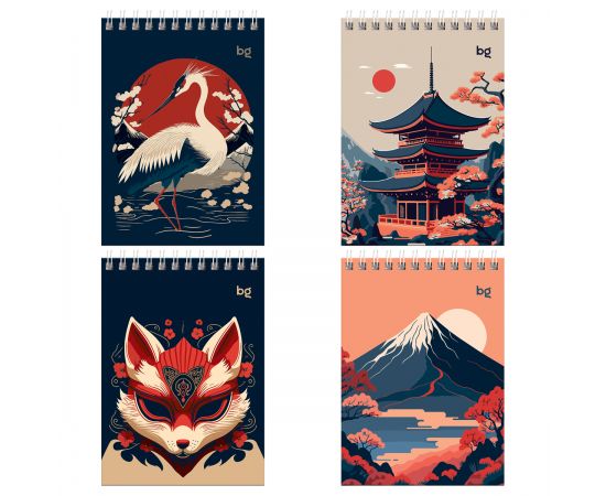 Блокнот А6 80л. на гребне BG "Asia style" Б6гр80 59759