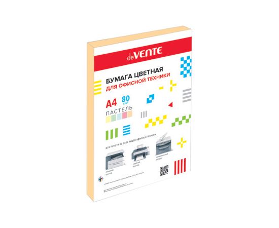 Бумага deVENTE A4 80 г/м2 оранжевый пастельный 100 л