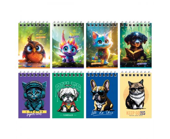Блокнот А7 40л. на гребне BG "Забавные питомцы" Б7гр40 12759