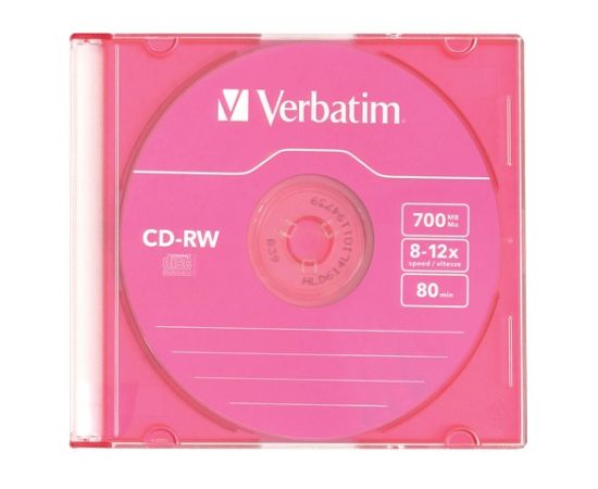 Диск CD-RW Verbatium 700 Mb Slim