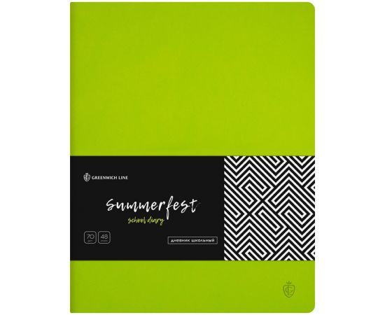 Дневник 1-11 кл. 48л. (лайт) "Florence. Green", прошитый блок, тонир. блок