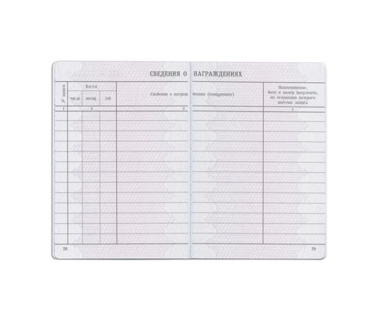 Вкладыш в трудовую книжку, Гознак