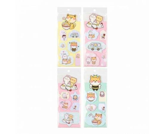 Закладки с/к бумажные 5-6цв*15л Animals ассорти 4 вида КОКОС