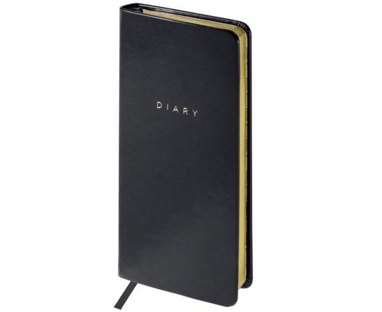 Еженедельник недатированный, карманный, 64л., кожзам, OfficeSpace "Windsor", черный, зол. срез