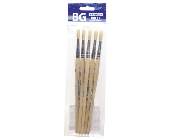 Кисть щетина, BG, круглая, №6, европодвес KHR_06N 6361